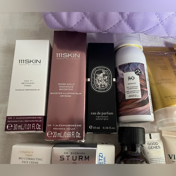 NIB 21 Piece Space NK Set $684 Purple Cosmetics Bag 111Skin Oribe Olaplex Saturn - Picture 7 of 9